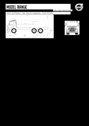 Chassis Volvo Trucks FMX11.330 6x2 Platform - Tag