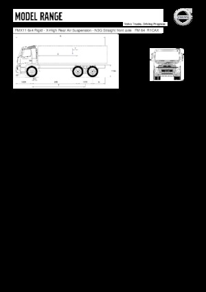Chassis Volvo Trucks FMX11.330 6x4 Rigid - X-High