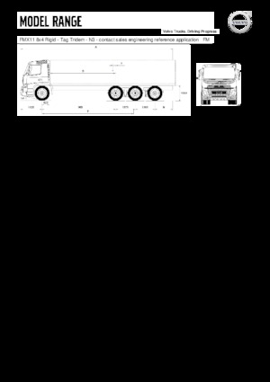 Chassis Volvo Trucks FMX11.350 8x4 Rigid - Tag Tridem