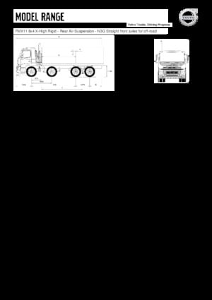 Chassis Volvo Trucks FMX11.330 8x4 X-High Rigid
