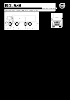 Chassis Volvo Trucks FMX11.350 8x6 Rigid - XX-High B Ride