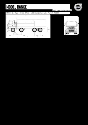 Chassis Volvo Trucks FMX13.420 8x4 Rigid - X-High B Ride