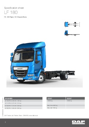 Chassis DAF LF 180 FA 10t