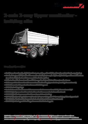 Semi-remorques/bennes Schwarzmüller 2-axle 3-way tipper semitrailer - building site - reinforced