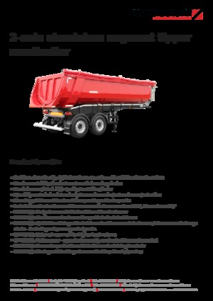 Semi-remorques/bennes Schwarzmüller 2-axle aluminium segment tipper semitrailer