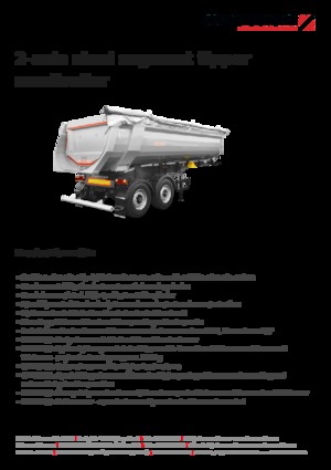 Semi-remorques/bennes Schwarzmüller 2-axle steel segment tipper semitrailer - wheelbase 1,810 mm