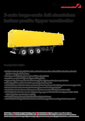 Semi-remorques/bennes Schwarzmüller 3-axle large-scale full aluminium hollow profile tipper semitrailer