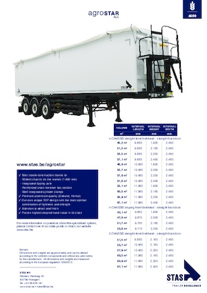 Semi-remorques/bennes Stas Agrostar