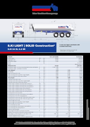 Semi-remorques/bennes Schmitz Cargobull S.KI SOLID 24 SL 8.2 SR