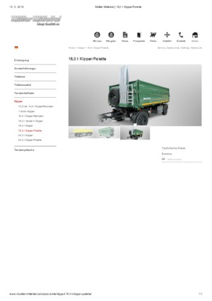 Remorques/bennes Müller Mitteltal 24,0 t Kipper/Palette