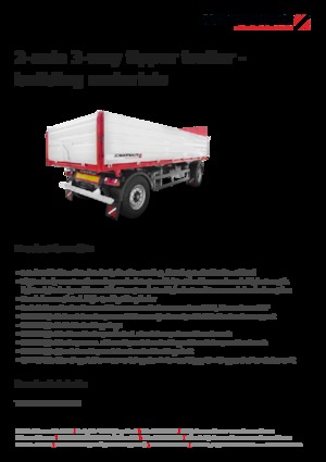 Remorques/bennes Schwarzmüller 2-axle 3-way tipper trailer - building materials
