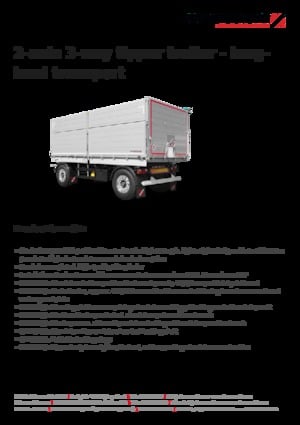 Remorques/bennes Schwarzmüller 2-axle 3-way tipper trailer - building site