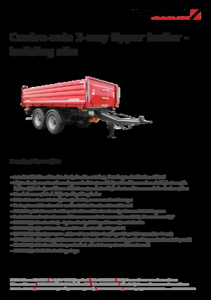 Remorques/bennes Schwarzmüller Centre-axle 3-way tipper trailer - building site