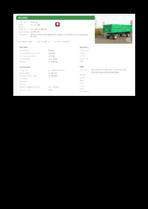 Remorques basculantes Reisch RD-8000