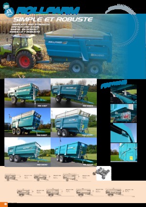 Remorques basculantes Rolland ROLLFARM 4317