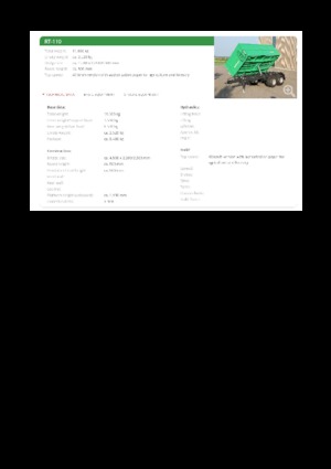 Remorques basculantes Reisch RT-110