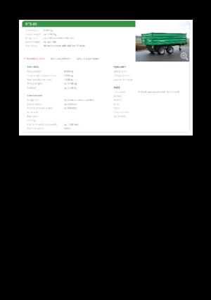 Remorques basculantes Reisch RTD-80