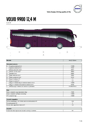 Bus de tourisme Volvo Buses 9900 12.4