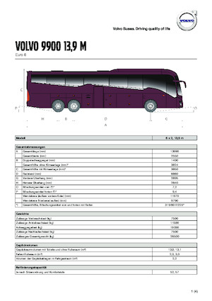 Bus de tourisme Volvo Buses 9900 13.9