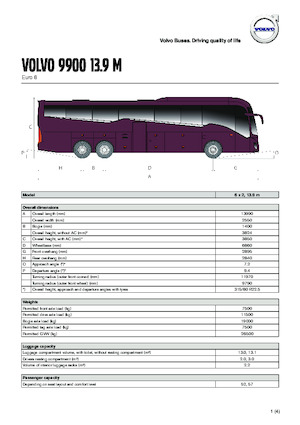 Bus de tourisme Volvo Buses 9900 13.9