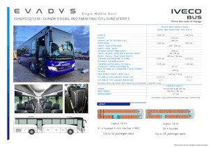 Bus de tourisme Iveco Evadys 13m