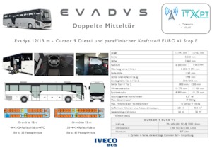 Bus de tourisme Iveco Evadys 12m