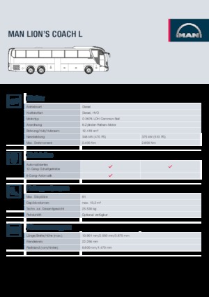 Bus de tourisme MAN Lion’s Coach L