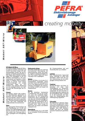 Tracteurs  d'entrepôt PEFRA 507