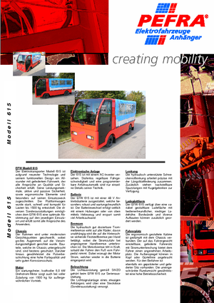 Tracteurs  d'entrepôt PEFRA 615/2200