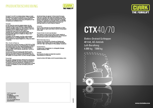 Tracteurs  d'entrepôt Clark CTX 70