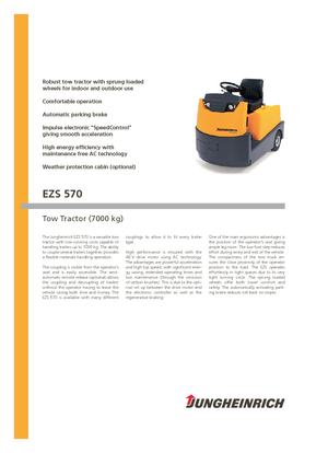 Tracteurs  d'entrepôt Jungheinrich EZS 570