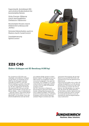 Tracteurs  d'entrepôt Jungheinrich EZS C40