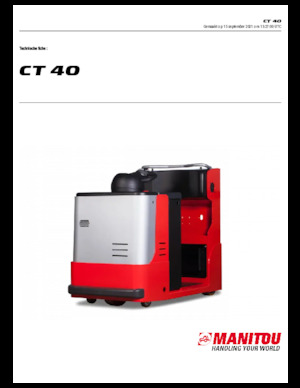 Tracteurs  d'entrepôt Manitou CT 40