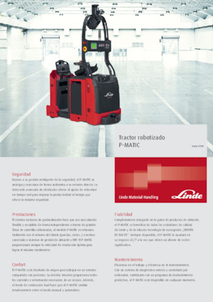 Tracteurs  d'entrepôt Linde P-MATIC