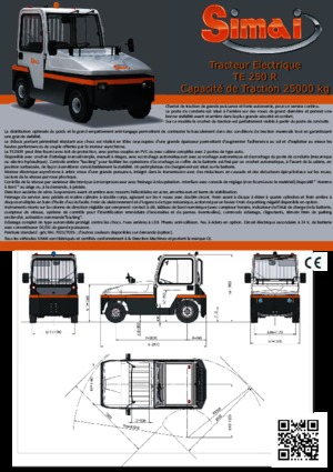 Tracteurs  d'entrepôt Simai TE 250 R