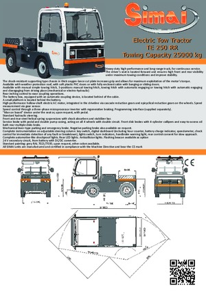 Tracteurs  d'entrepôt Simai TE 250 RR