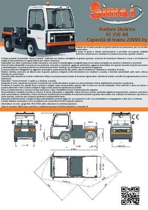 Tracteurs  d'entrepôt Simai TE 250 RR
