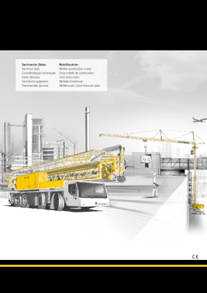 Grue à tour - tourneur inférieur - sur véhicule Liebherr MK 88