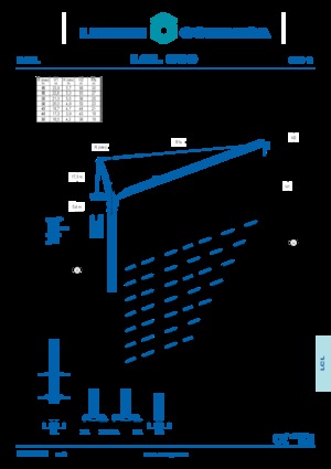 Grues à tour  - tourneur supérieur- flèche épingle Comansa LCL 500