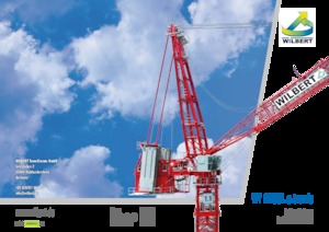 Grues à tour  - tourneur supérieur- flèche épingle Wilbert WT 2705 L e.tronic