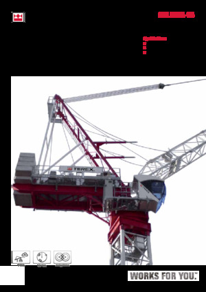 Grues à tour  - tourneur supérieur- flèche épingle TEREX CRANES CTL 260A-18