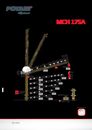 Grues à tour  - tourneur supérieur- flèche épingle Potain MCH 175 A