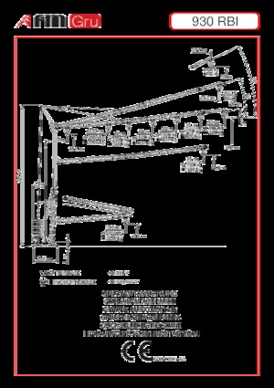 Grues à tour - tourneur inférieur FM-Gru 930 RBI