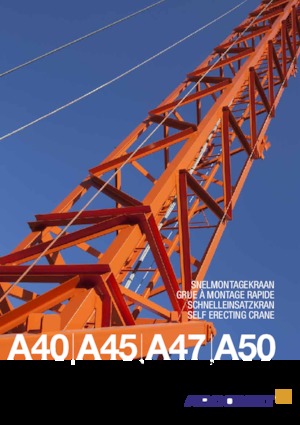 Grues à tour - tourneur inférieur Arcomet A 40