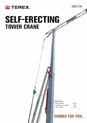 Grues à tour - tourneur inférieur Terex Comedil (Zeppelin) CBR 21 H