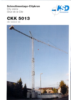 Grues à tour - tourneur inférieur KSD CKK 5013 (1,65m)