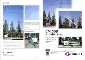 Grues à tour - tourneur inférieur Cattaneo CM 60B