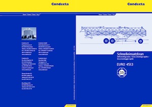 Grues à tour - tourneur inférieur Condecta E 4513