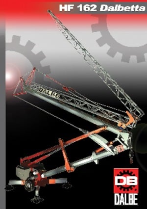 Grues à tour - tourneur inférieur Gru Dalbe HF 162 Dalbetta