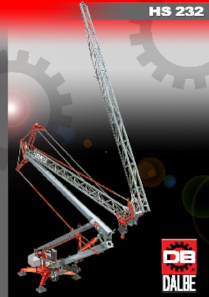 Grues à tour - tourneur inférieur Gru Dalbe HS 232